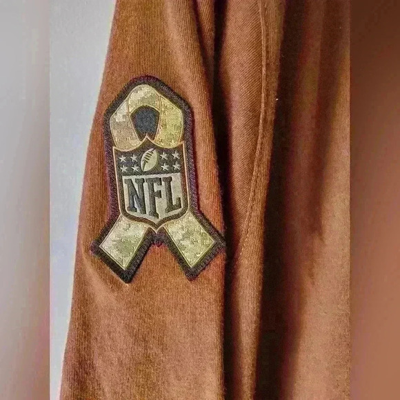 Men's Nike Brown Green Bay Packers Salute To Service Lightweight hoodie. XL - Picture 4 of 9